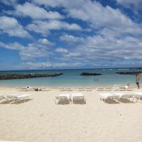 ホテル内のプライベートビーチです。