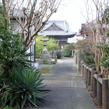 玄関から境内に続く道もなかなか趣がありました