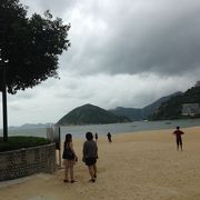 香港から離れた静かなビーチ。