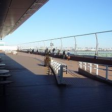 日陰部分も広く作られている。