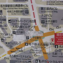 まだ大名古屋ビルヂングの名が残る案内地図を発見しました！