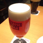 【エビスバー】大崎店は雰囲気はないけど、やっぱエビスビールは最高^ ^