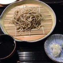 お蕎麦　最後は蕎麦茶でしめました