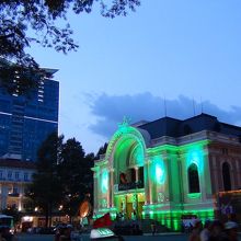 夜のライトアップ