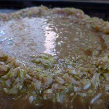 小麦粉の出し汁を入れました