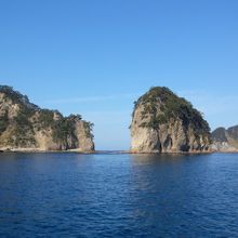 遊覧船からの景色