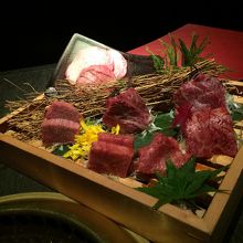 お任せでお肉を用意してもらいました