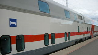 ロシアから鉄道で到着。緊張の糸が一気にほぐれました