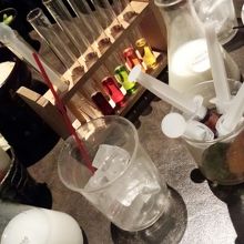 飲み物です！なんだか実験みたいでワクワク