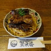 名物、焼き鯖素麺