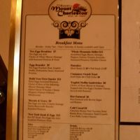 レストランのメニュー