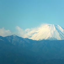 富士山が大きく見えます。