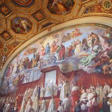 無原罪のマリアの間のフレスコ画