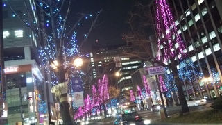 クリスマスを過ぎてもイルミネーション