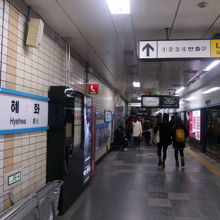 駅ホームの様子