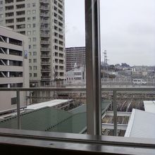 店内から見える景色です。