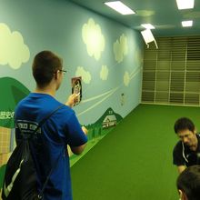 風洞実験室にて