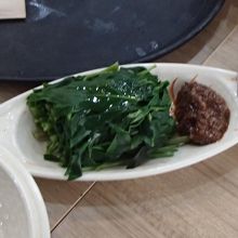 チョ−キンのカンコン(空心菜？)は美味しいですよ！