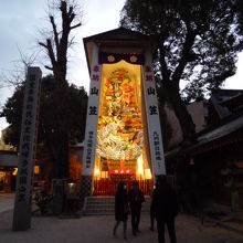 博多祇園山笠が奉納されていました。