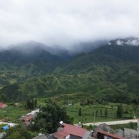 ホテル１階のレストランから