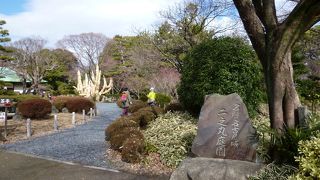 広大な日本庭園。