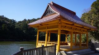 東日本大震災で倒壊した魚見堂は復旧されています