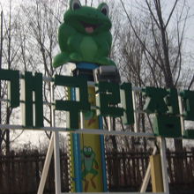 カエル遊具の様子