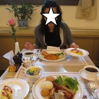 普通のビュッフェ朝食