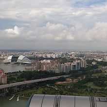 シンガポールフライヤーからの景色