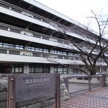 道路を隔てた右手が国会議事堂