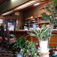 懐かしい感じの喫茶店の店内