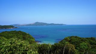 入り江が美しい海岸線