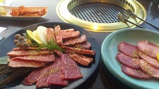 目の前にスカイツリーで焼肉