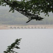 対岸からのタウシュベツ川橋梁