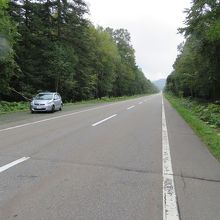 駐車場（ほぼ路肩。近づいたら通り過ぎないように）