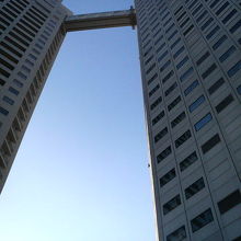 佃島などからもよく見えるツインタワーです。