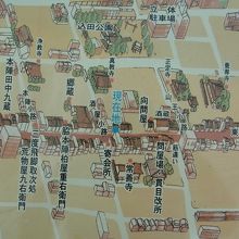 草津宿の地図