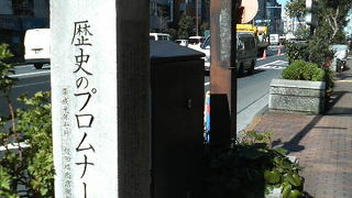 バラエティに富んだ史跡を見ながらウォーキング