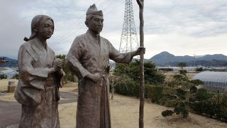 頼朝幽閉の地は平野の一角