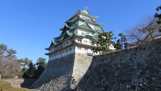 城郭と堀が美しい