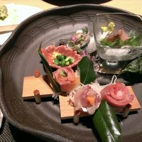 おしゃれに盛り付けされています。