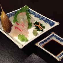 鯛と平目の刺身