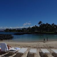 ホテルのビーチ！