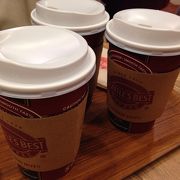 紅茶のホットを飲みました！