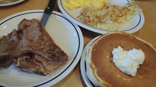 朝からTボーンステーキが食べれるスポット