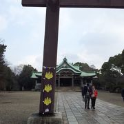 大阪城内ある神社。出世祈願に。