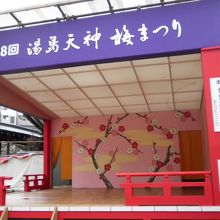 梅祭りの舞台