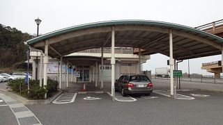 白兎海岸に接した道の駅