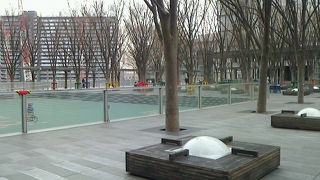 開放感のある広場