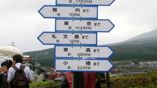 港のそばの自然公園